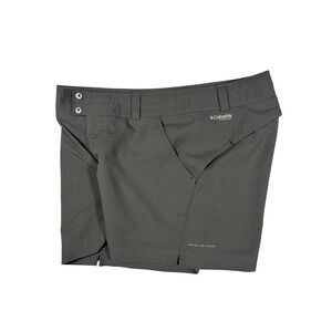 Columbia Titanium Omni-Shade Shorts Womens 12 Grey  Hiking Outdoor 5 Inseam